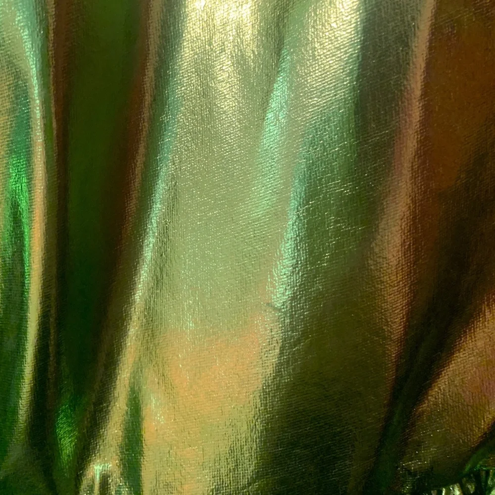 Neon Green Ruffle Dress - Picture 5 of 6